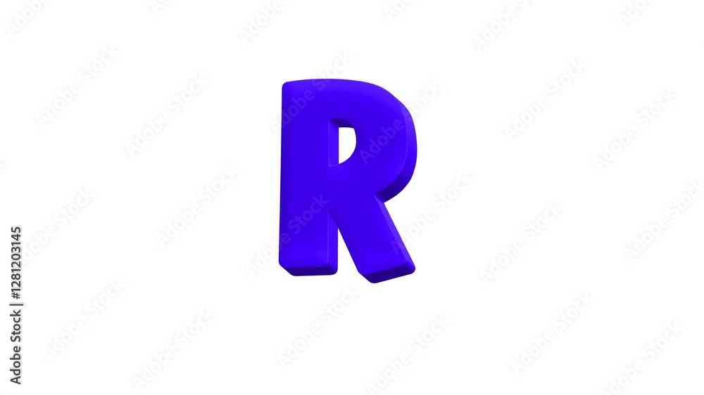 Glossy 3D alphabet. Glossy 3D alphabet.