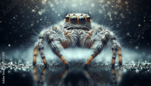 Macro of Jumping Spider.