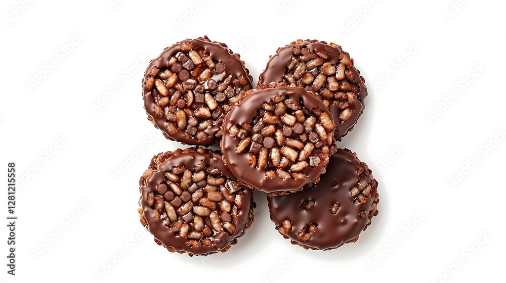 chocolate cookies isolated on white background chocolate cookies isolated on white background