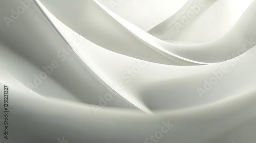 Abstract Liquid 3D Shapes with Soft Glossy Reflection Background
