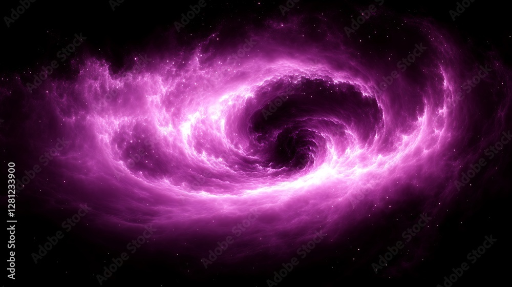 Obraz premium Abstract space nebula swirling galaxy