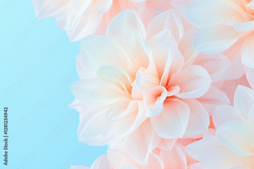 Obraz premium vibrant floral pattern with pastel hues on seamless background