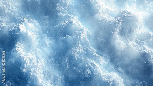 Wallpaper Mural Frozen winter branches with snowflakes falling in a forest scene concept. Snowfall Beautiful Winter Background Torontodigital.ca