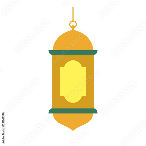Ramadan Kareem gold lanterns vector design object. Islamic art Style Background. Symbols of Ramadan Mubarak, Hanging Gold Lanterns, arabic lamps, lanterns art vector and illustration