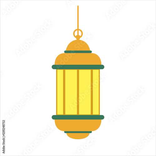 Ramadan Kareem gold lanterns vector design object. Islamic art Style Background. Symbols of Ramadan Mubarak, Hanging Gold Lanterns, arabic lamps, lanterns art vector and illustration