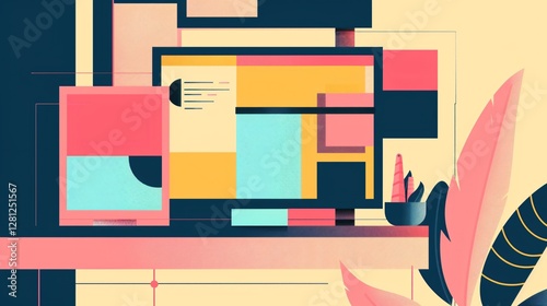 Website HTML Code Programming - Visual Representation