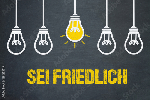 sei friedlich	 photo