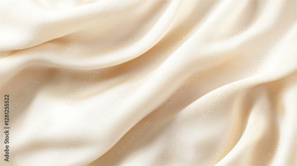 Obraz premium 白のシルク生地