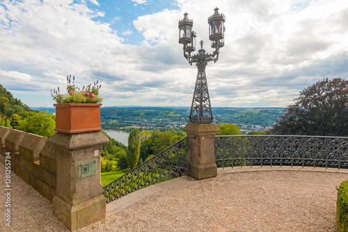 Obraz na płótnie Drachenburg Castle is a private villa styled as a palace and constructed in the late 19th century w salonie