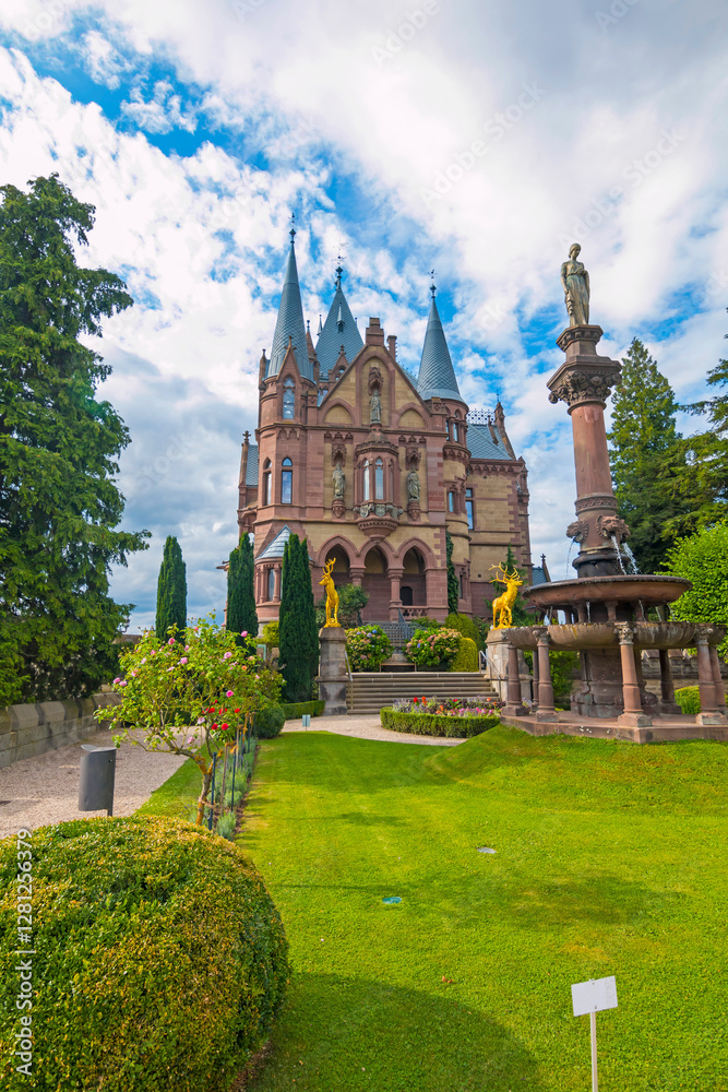 Drachenburg Castle is a private villa styled as a palace and constructed in the late 19th century