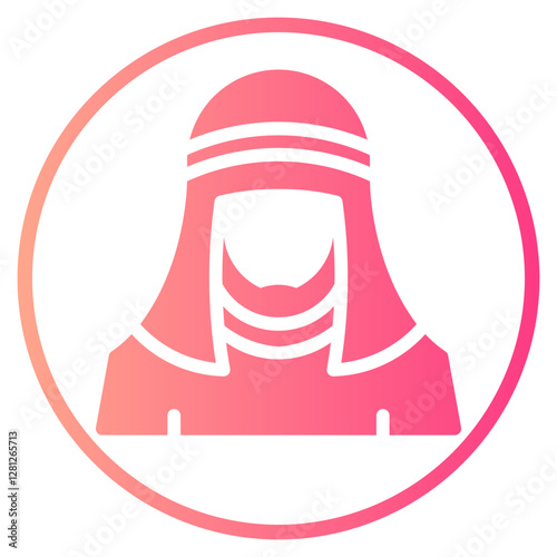 Arab Man gradient icon
