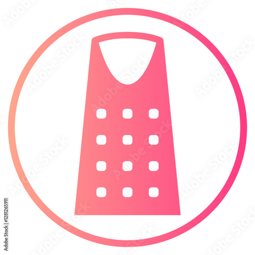 Kingdom centre tower gradient icon