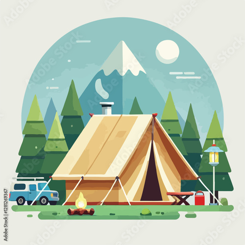 Cool and sturdy camping tent