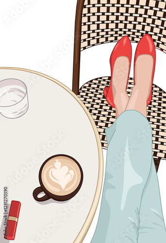 Elegant Table with Coffee and Water