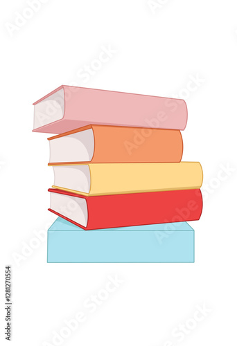 Stack of Colorful Books