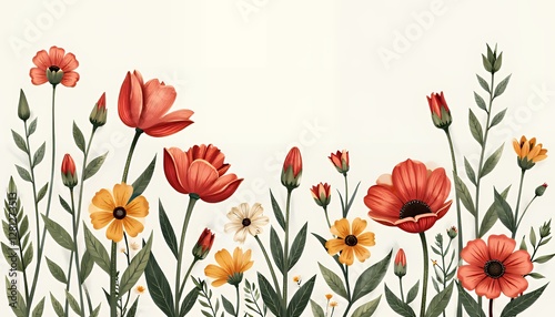 Vintage-style wildflower bouquet, transparent background, ideal for print and digital artwork, capturing a timeless natural aesthetic