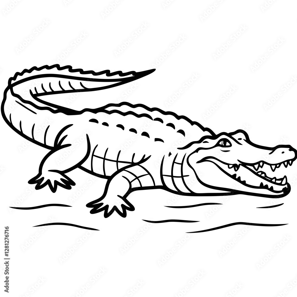 Obraz premium crocodile