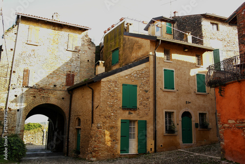 Interior view of Pozzolengo Castle, Brescia, Italy