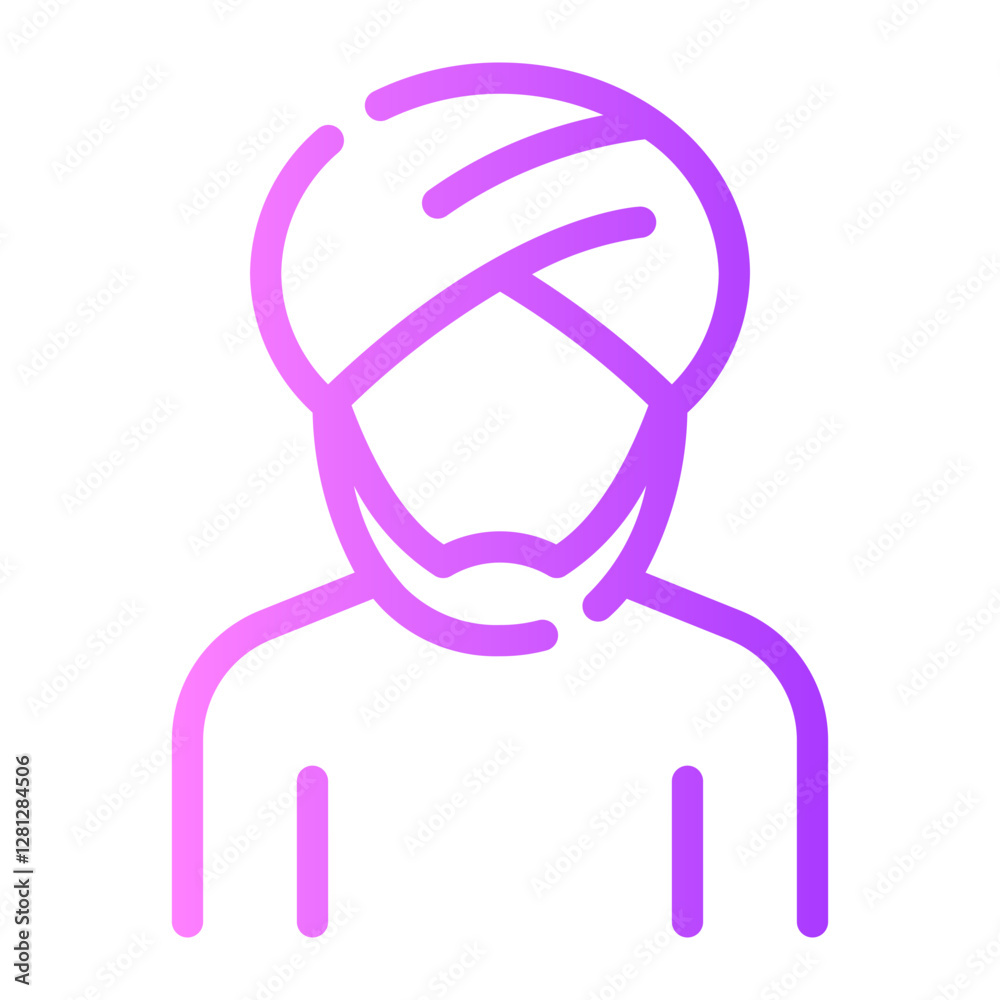 muslim gradient icon