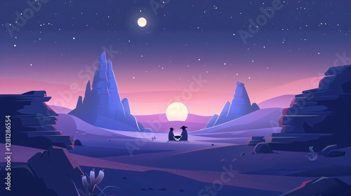 Mesmerizing Christmas Scene with Kings Approaching Stable