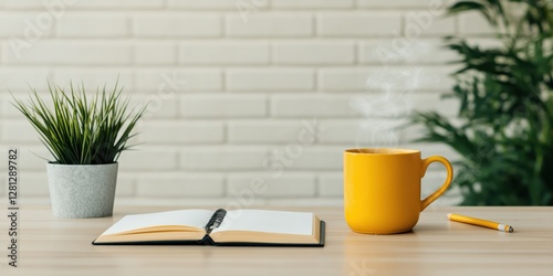 Preventing burnout embracing vibrant greenery and reflection at your desk creating a calming environment