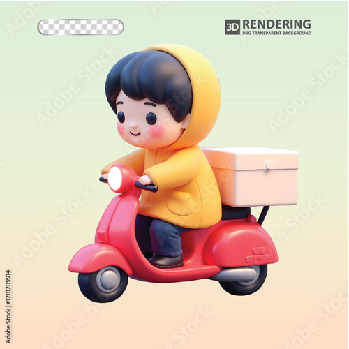 girl riding scooter