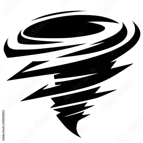 Hurricane logo silhouette