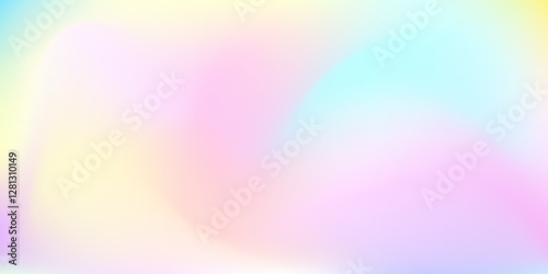 Blurred gradient mesh background. Colorful smooth banner template. Holographic Texture. Metal Gasoline Brochure. Neon Poster. Hologram Gradient. 