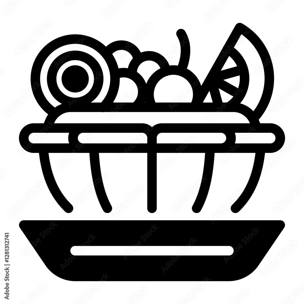 This Fruit Tart icon is suitable for Restaurant Menu, Food, etc This Fruit Tart icon is suitable for Restaurant Menu, Food, etc