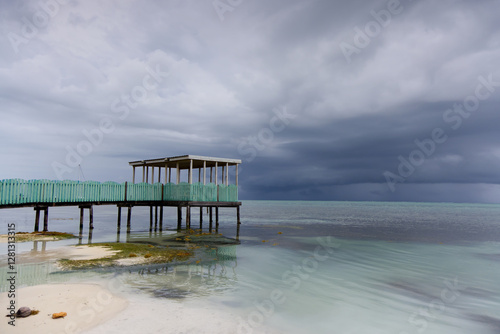 Fotografía Caye Caulker beach before the storm, Belize