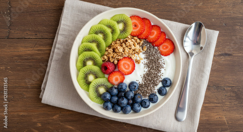 bowl with fresh food 