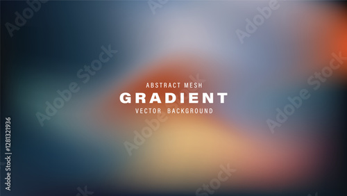 Abstract Mesh Gradient Vector Background Design Template
