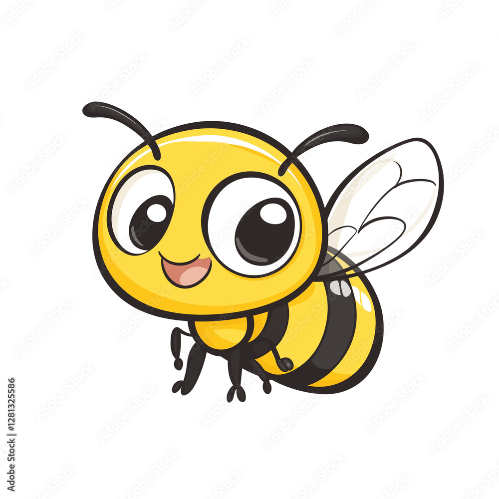 a cartoon bee isolated on a transparent background a cartoon bee isolated on a transparent background