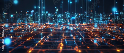 Network infrastructure supports real-time AI data processing.