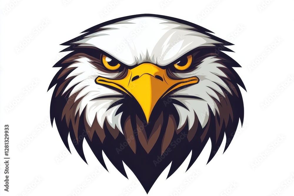 Majestic Bald Eagle Head Intense Gaze Powerful Bird Majestic Bald Eagle Head Intense Gaze Powerful Bird
