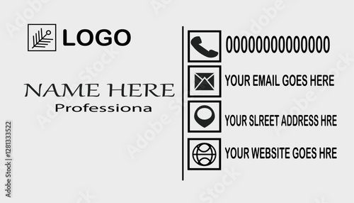 Futuristic business card design. Modern shape with abstract silver. Portrait and landscape orientation. Horizontal and vertical layout.Business card design template, Modern Business Card - Creative Re