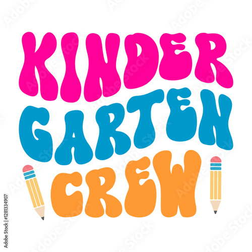 Kinder Garten Crew Retro SVG