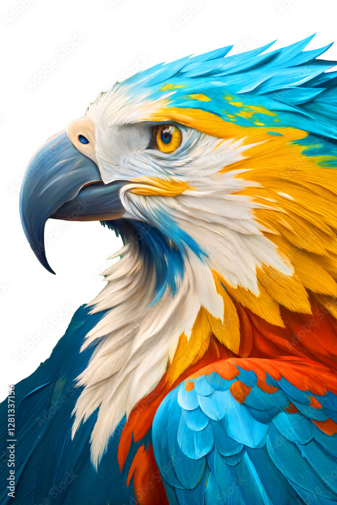 Obraz premium blue and yellow macaw painting, transparent, png 