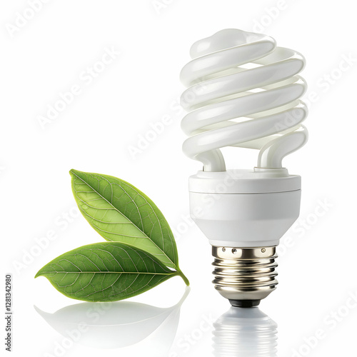 energy saver bulb with white background