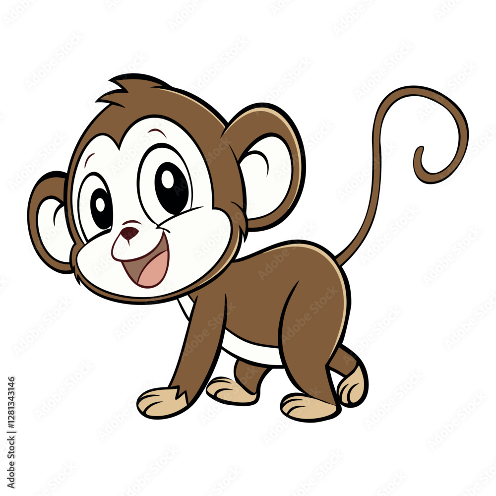 Obraz premium Monkey cartoon design art