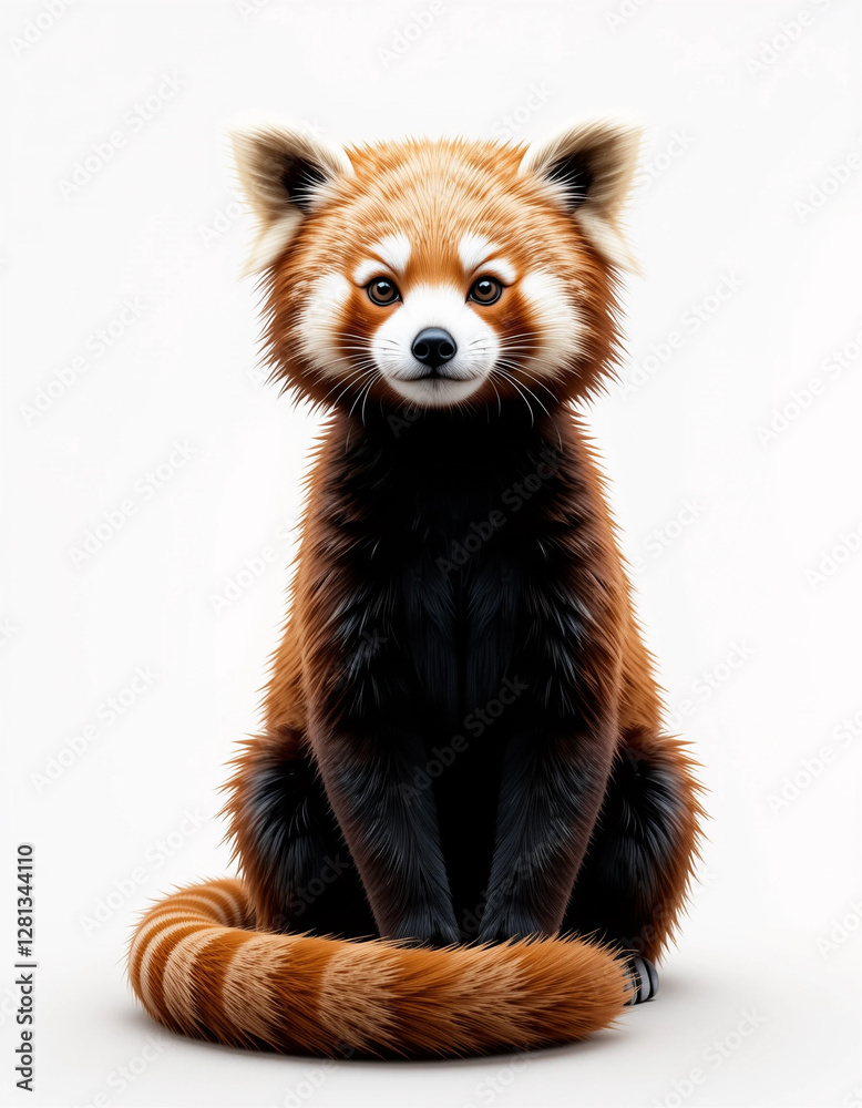Fototapeta premium Fiery Charm: Red Panda