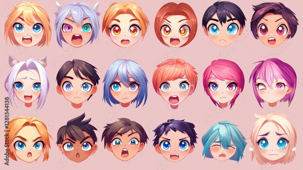Anime-Style Emojis – Expressive, colorful anime-inspired emotions Anime-Style Emojis – Expressive, colorful anime-inspired emotions