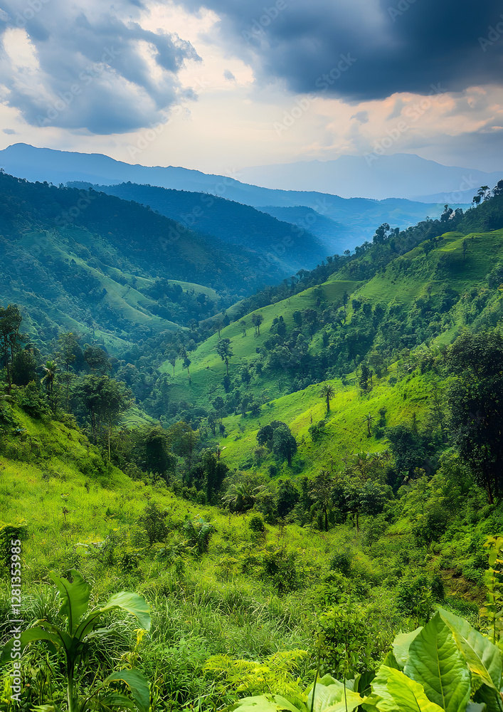 Fototapeta premium Scenic Landscape Photography of Southwestern Uganda