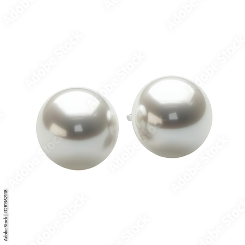 Elegant White Pearl Stud Earrings: Classic Jewelry Design
