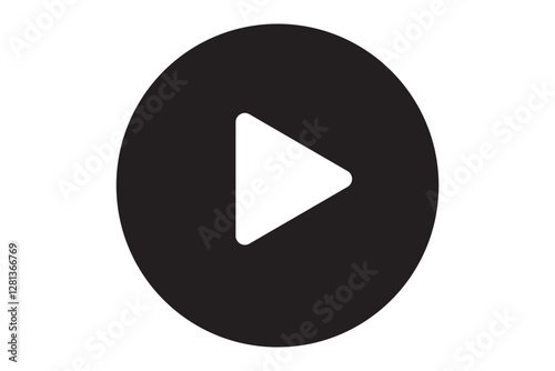 Play icon vector illustration, button, play icon, play sign vector on white background