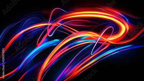 abstract background with glowing lines