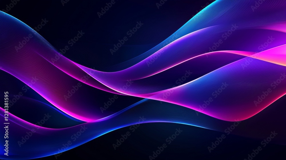 Vibrant waves of color dance in harmony, creating a stunning visual effect. This abstract image radiates energy and motion through its light and shadow. Vibrant waves of color dance in harmony, creating a stunning visual effect. This abstract image radiates energy and motion through its light and shadow.