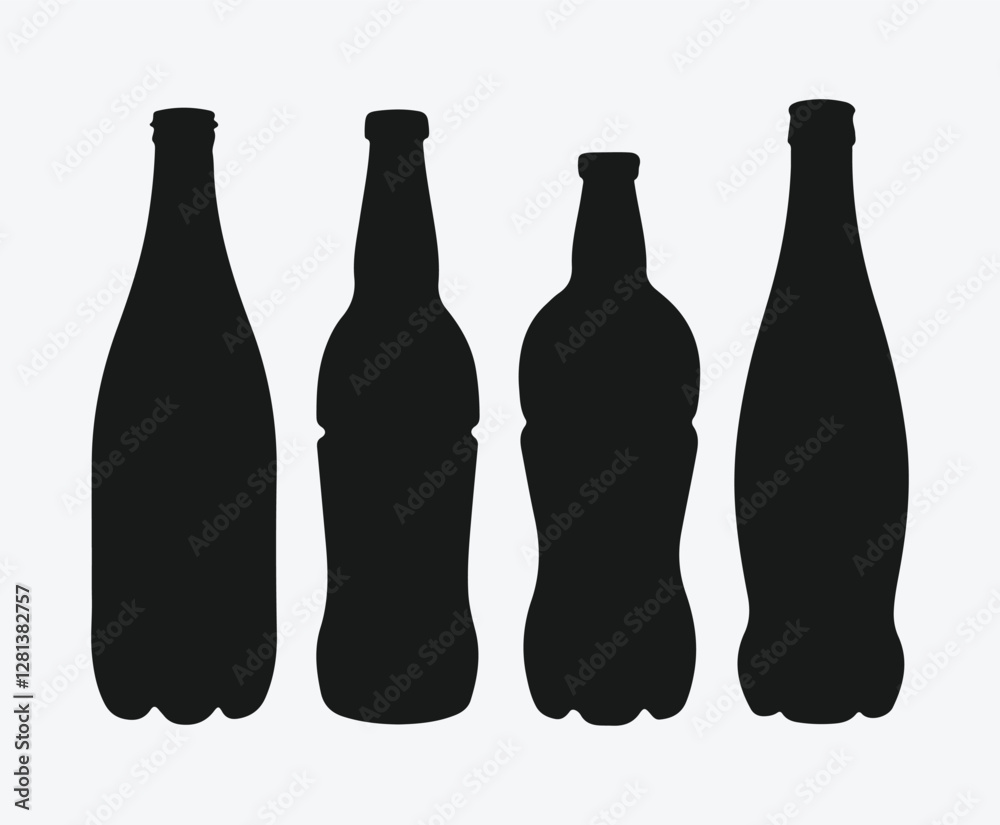 Bottle Silhouette Icon Set. Drink Bottle Outline Pack. Beverage Bottle Silhouettes. Minimalist Bottle Symbol Collection. Bottle Silhouette Icon Set. Drink Bottle Outline Pack. Beverage Bottle Silhouettes. Minimalist Bottle Symbol Collection.
