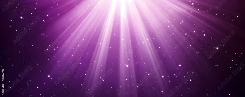 Fototapeta premium Mesmerizing Purple Gradient Background with Blurred Light Rays and Minimalistic Design