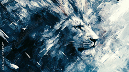 Lion for graphic work. Lion abstract art background.Animal backdrop wallpaper